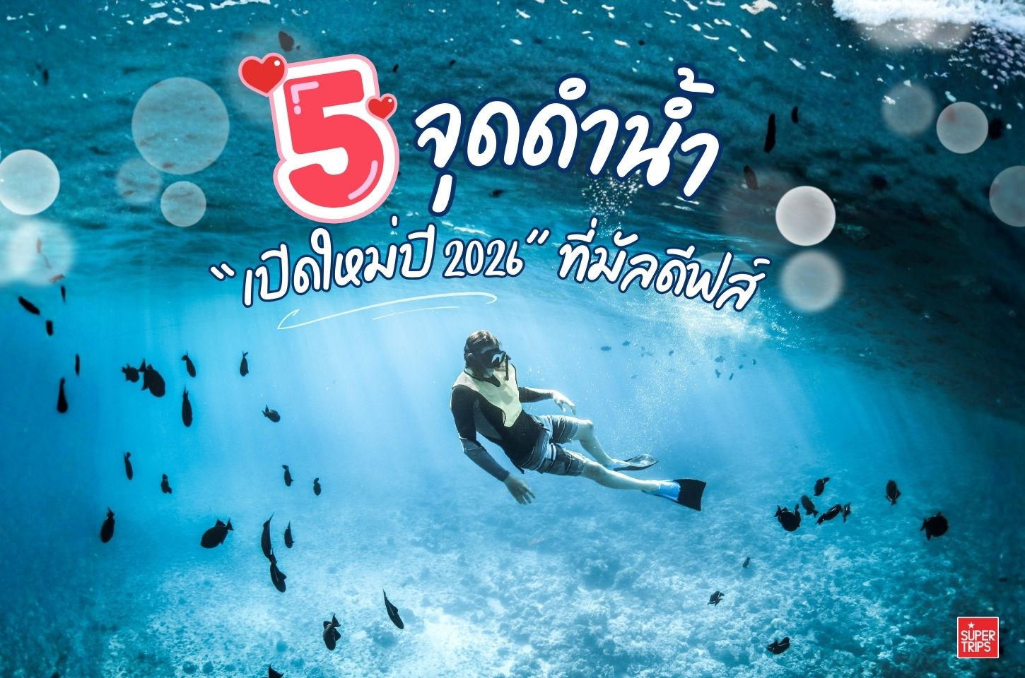 แนะนำ 5 จุดดำน้ำใหม่ล่าสุดปี 2026 ในมัลดีฟส์ หลังโครงการฟื้นฟูปะการังทำให้แนวปะการังกลับมาสวยงามอีกครั้ง เหมาะสำหรับนักดำน้ำและสายถ่ายภาพที่ต้องการประสบการณ์สดใหม่